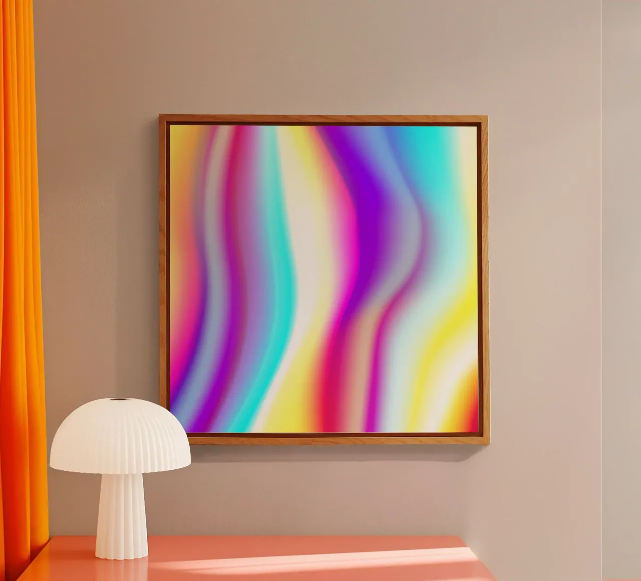 Gradiente di colore astratto plexiglass da Katja Stehle Design