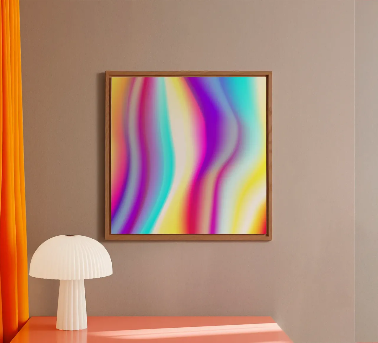 Gradiente di colore astratto alluminio dibond da Katja Stehle Design