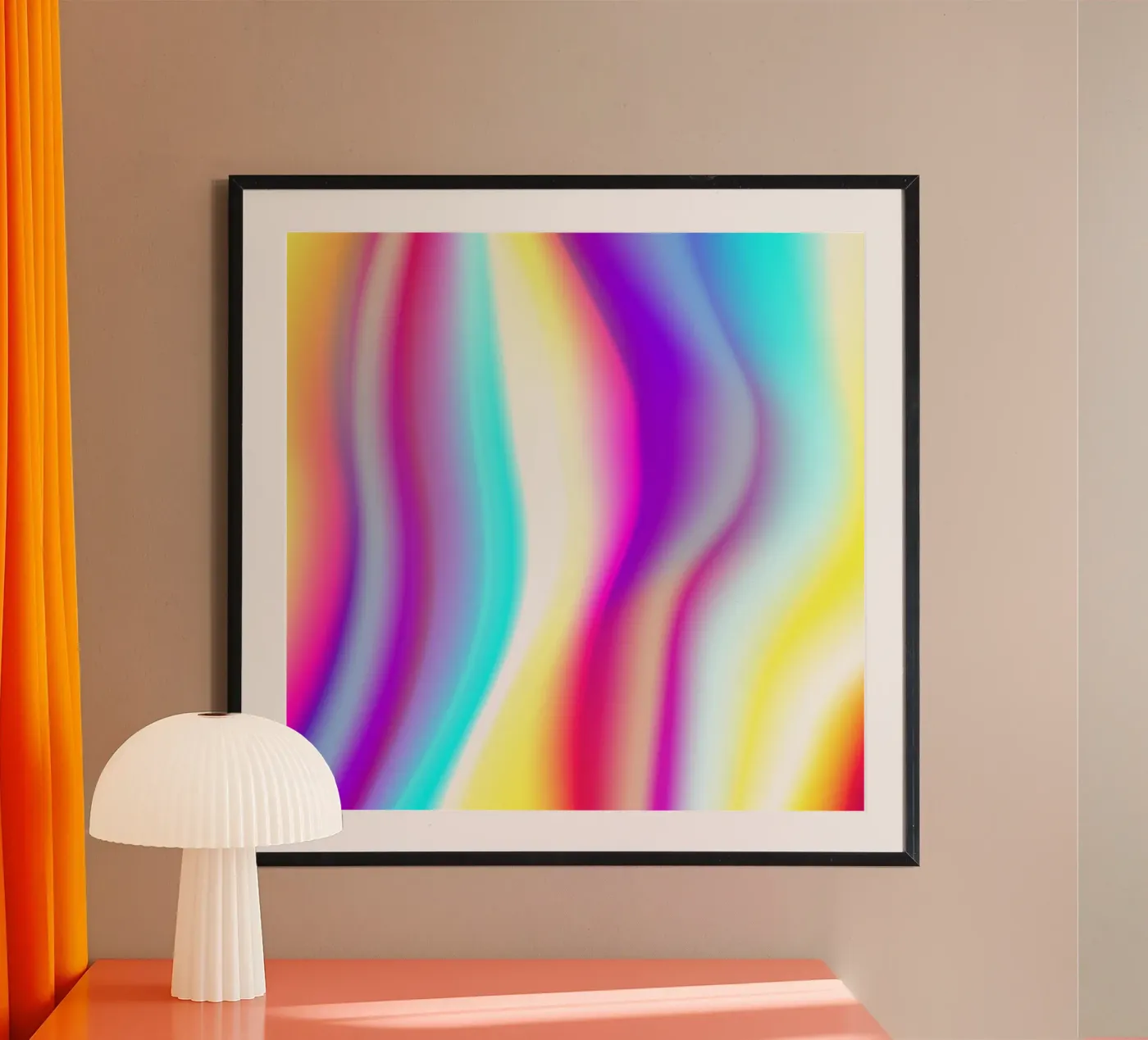 Abstract colour gradient poster de Katja Stehle Design