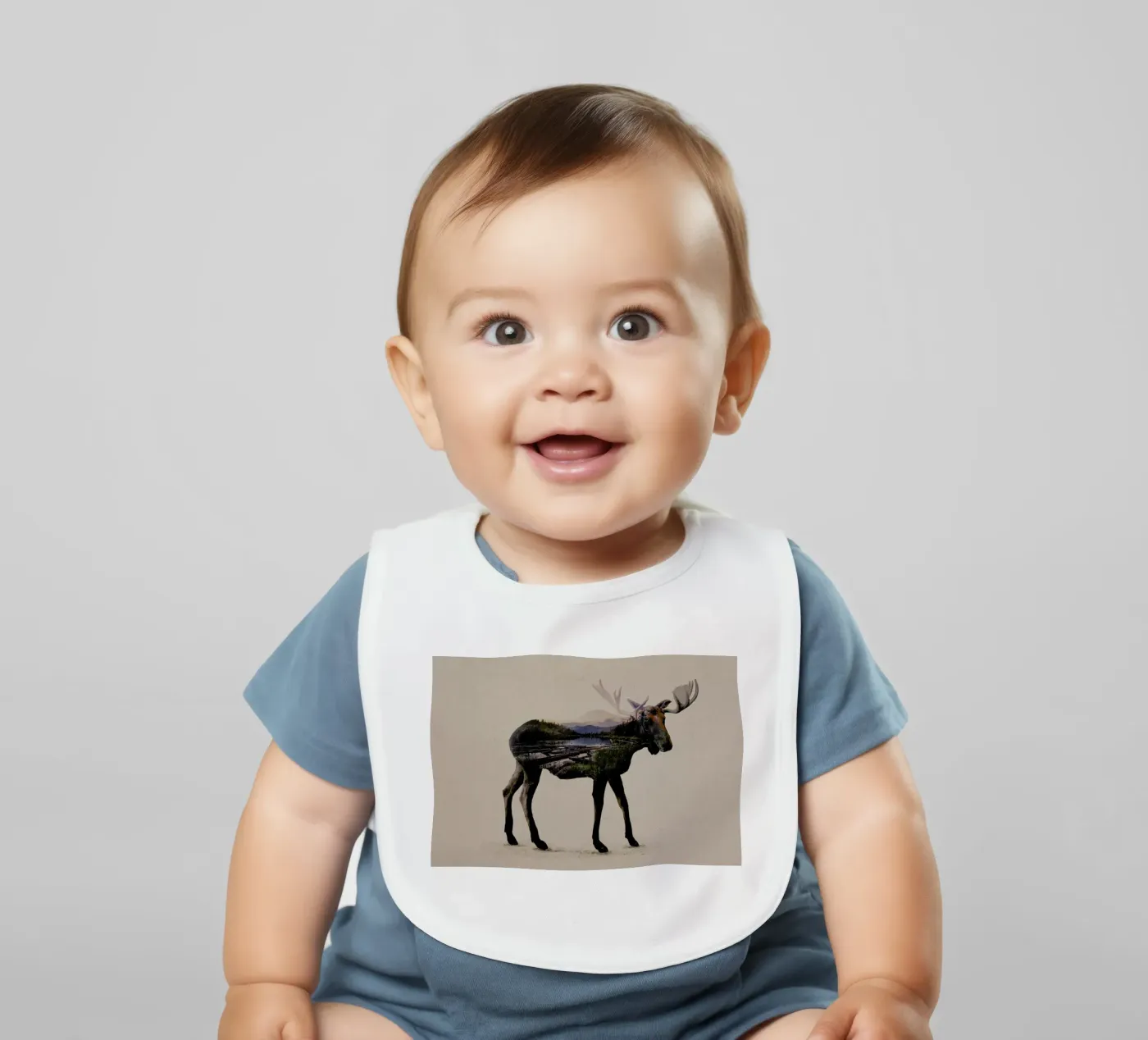 Moose Babylätzchen von Davies Babies