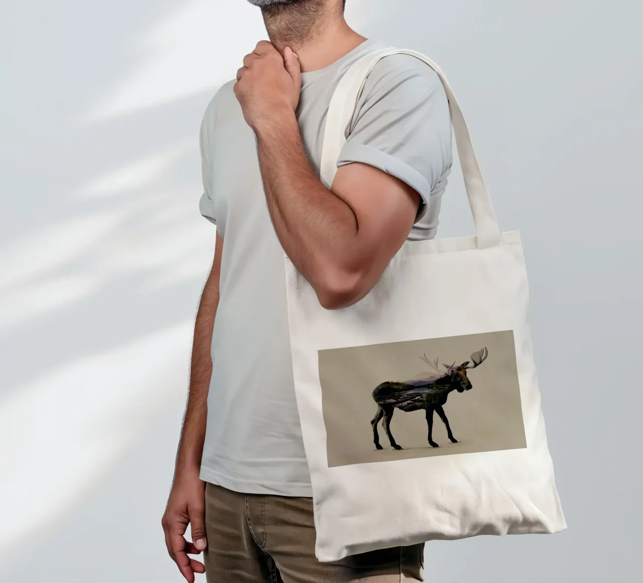 Moose borsa in juta da Davies Babies