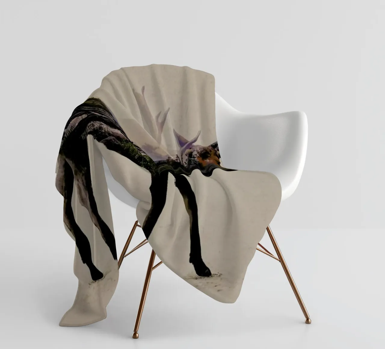 Moose fleece blanket by Davies Babies