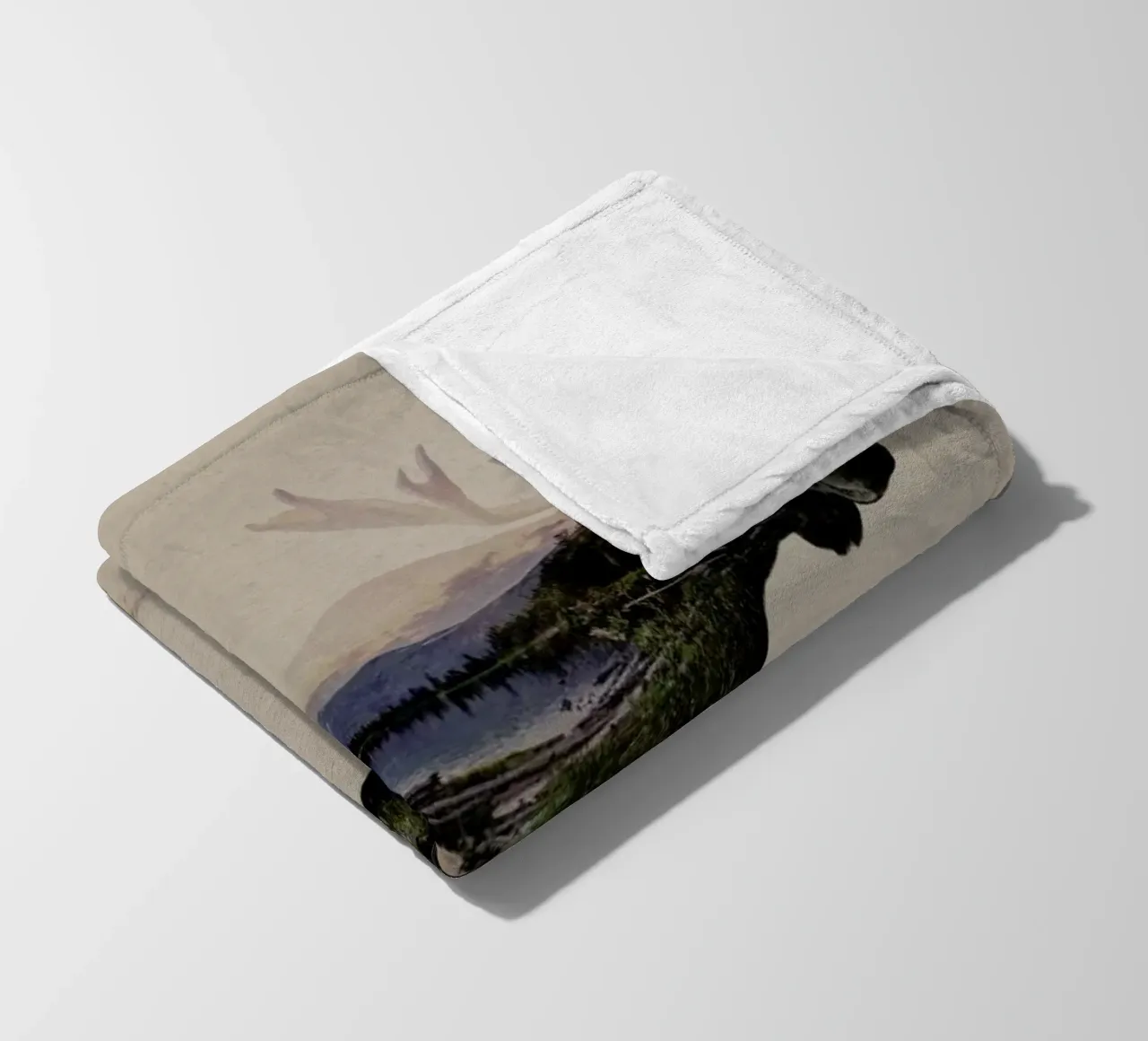 Moose fleece blanket by Davies Babies