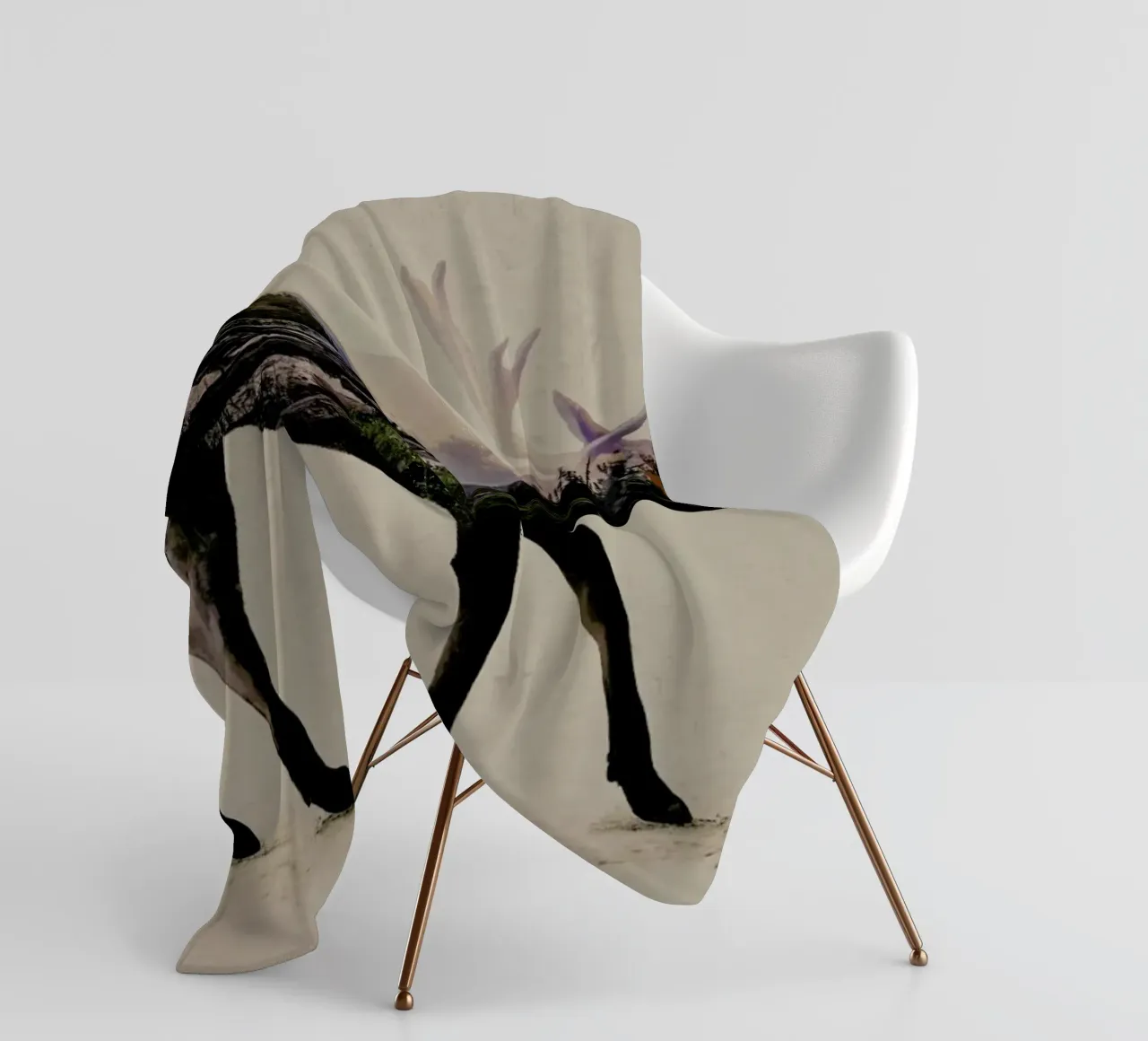 Moose fleece blanket by Davies Babies