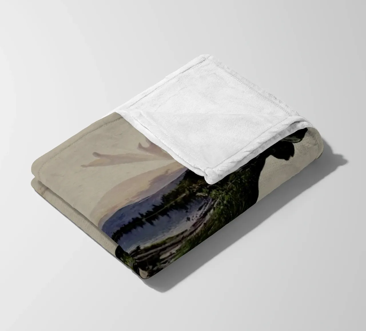 Moose fleece blanket by Davies Babies