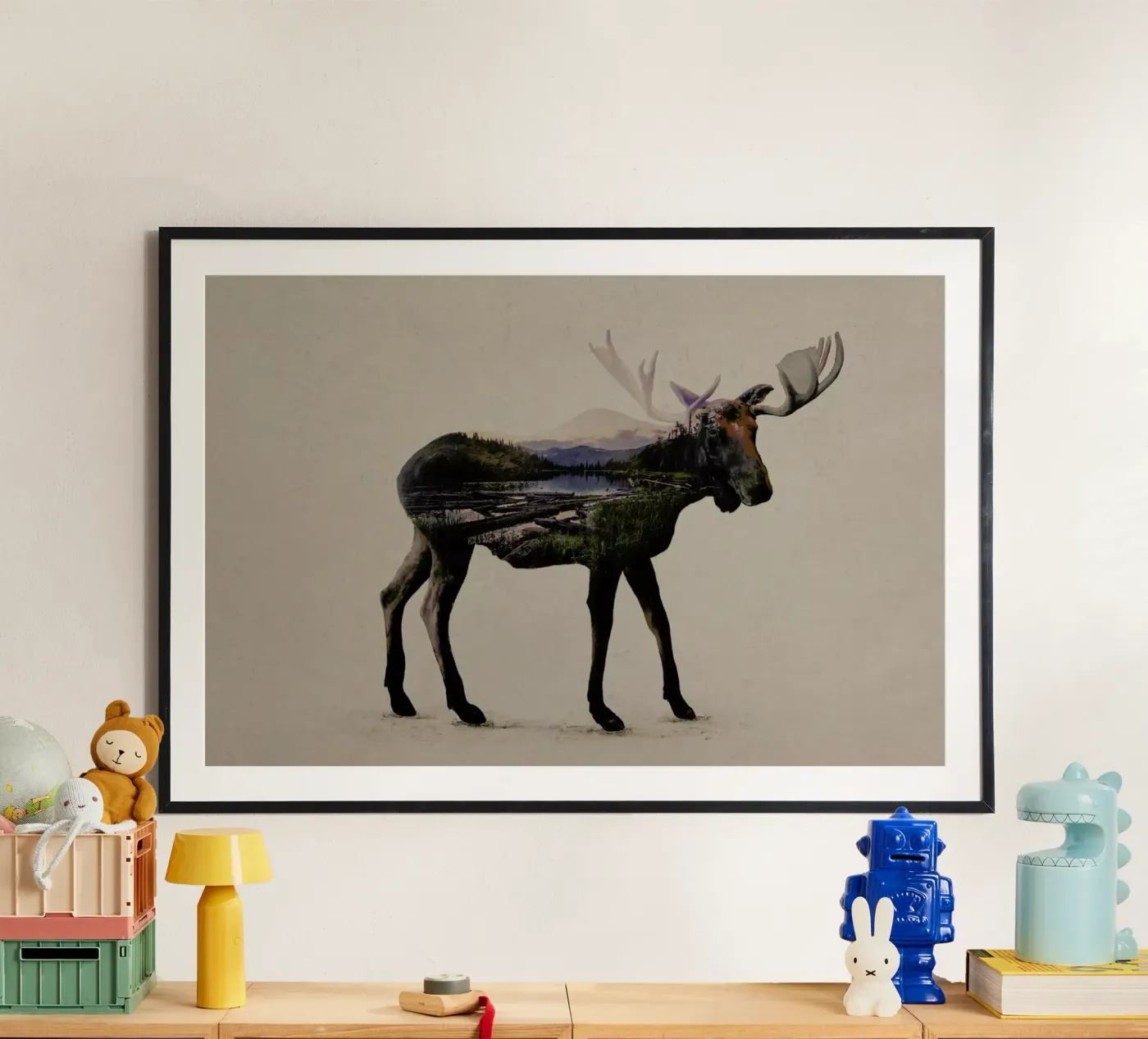Moose Poster von Davies Babies