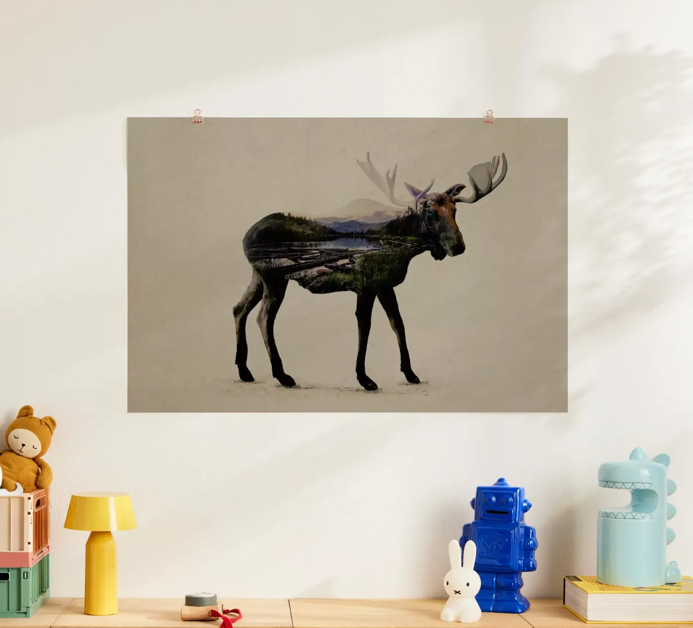 Moose Poster von Davies Babies