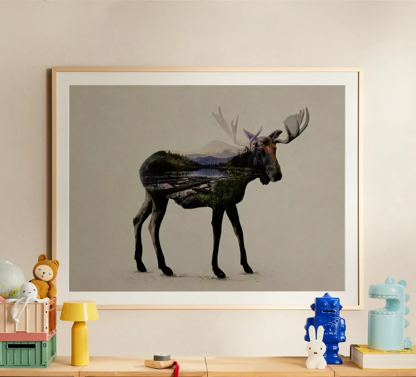 Moose Poster von Davies Babies
