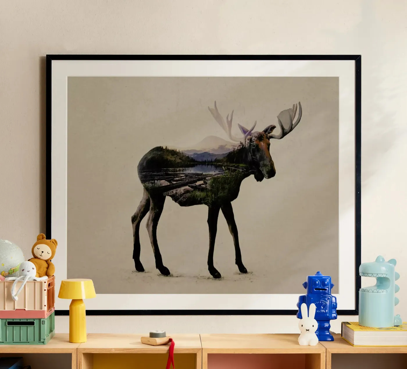 Moose Poster von Davies Babies