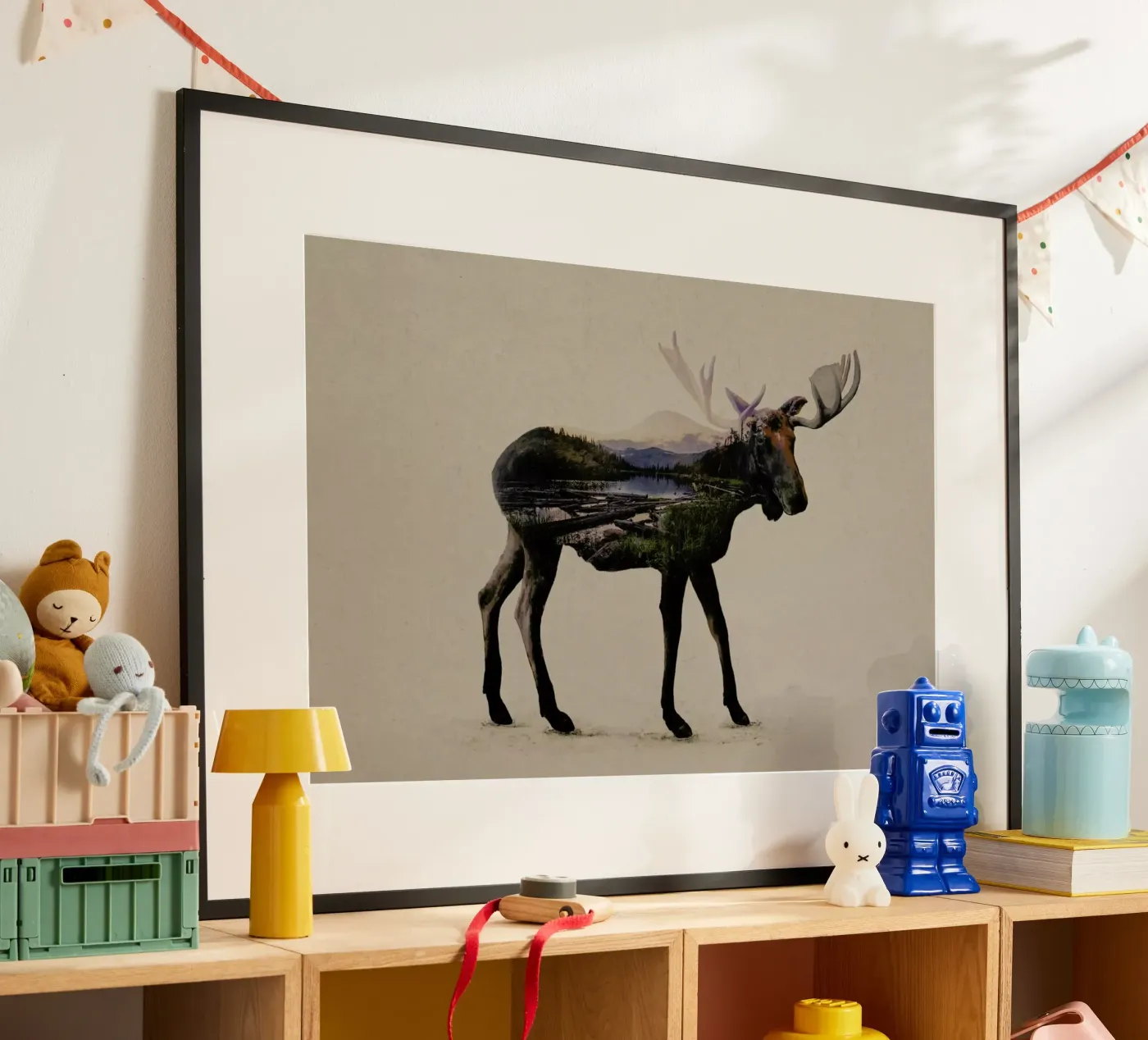Moose Poster von Davies Babies