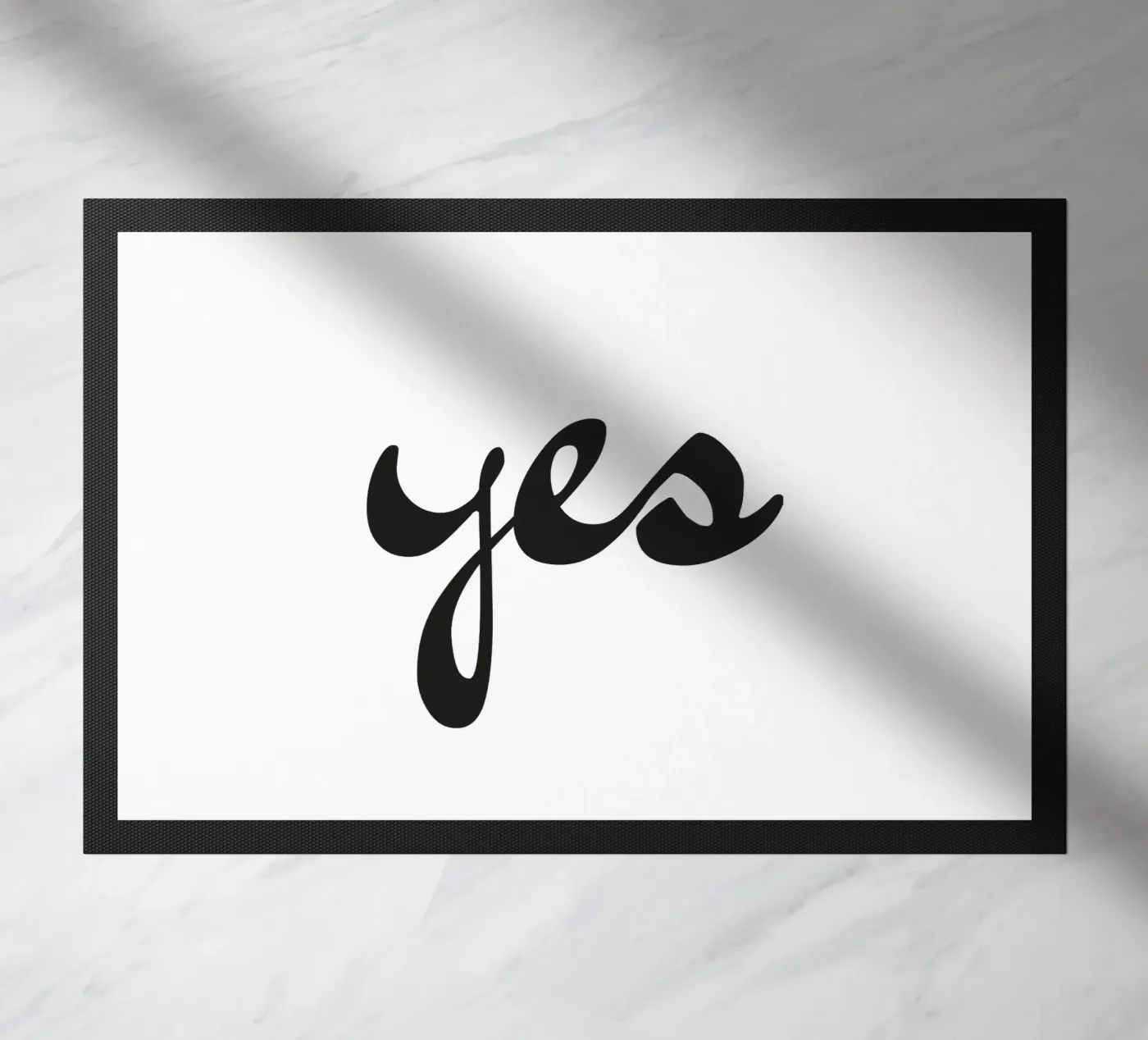 yes deurmat van Katja Stehle Design