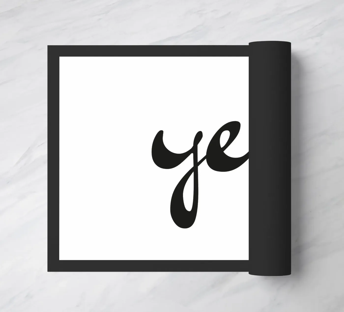 yes deurmat van Katja Stehle Design