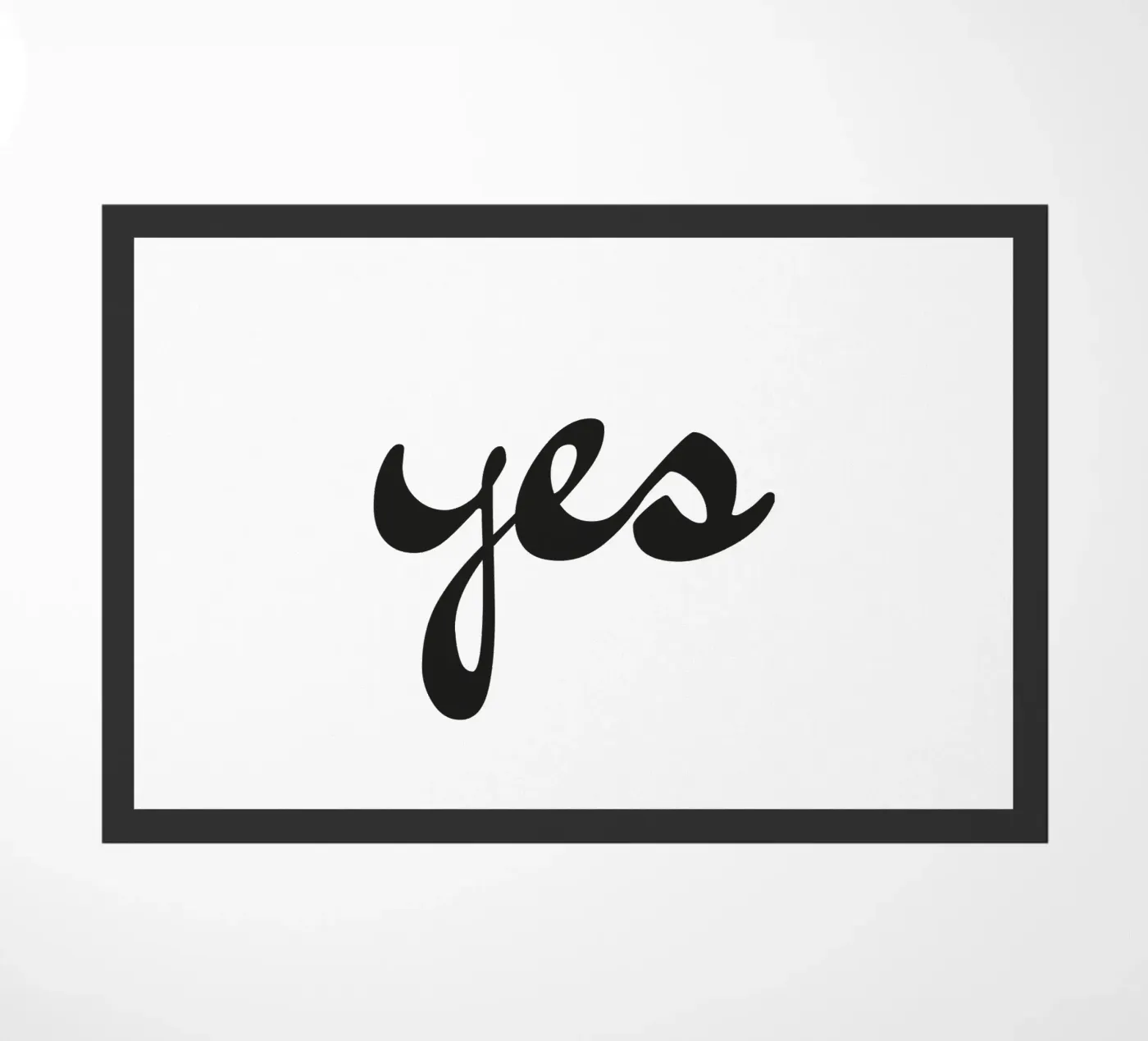 yes doormat by Katja Stehle Design
