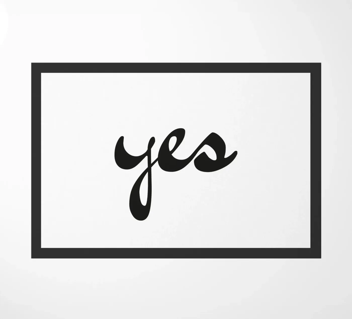 yes deurmat van Katja Stehle Design