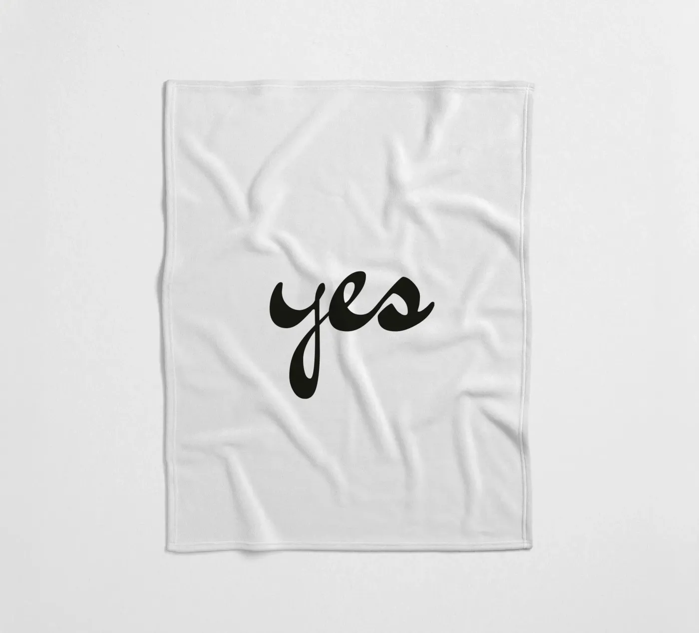 yes Fleecedecke von Katja Stehle Design