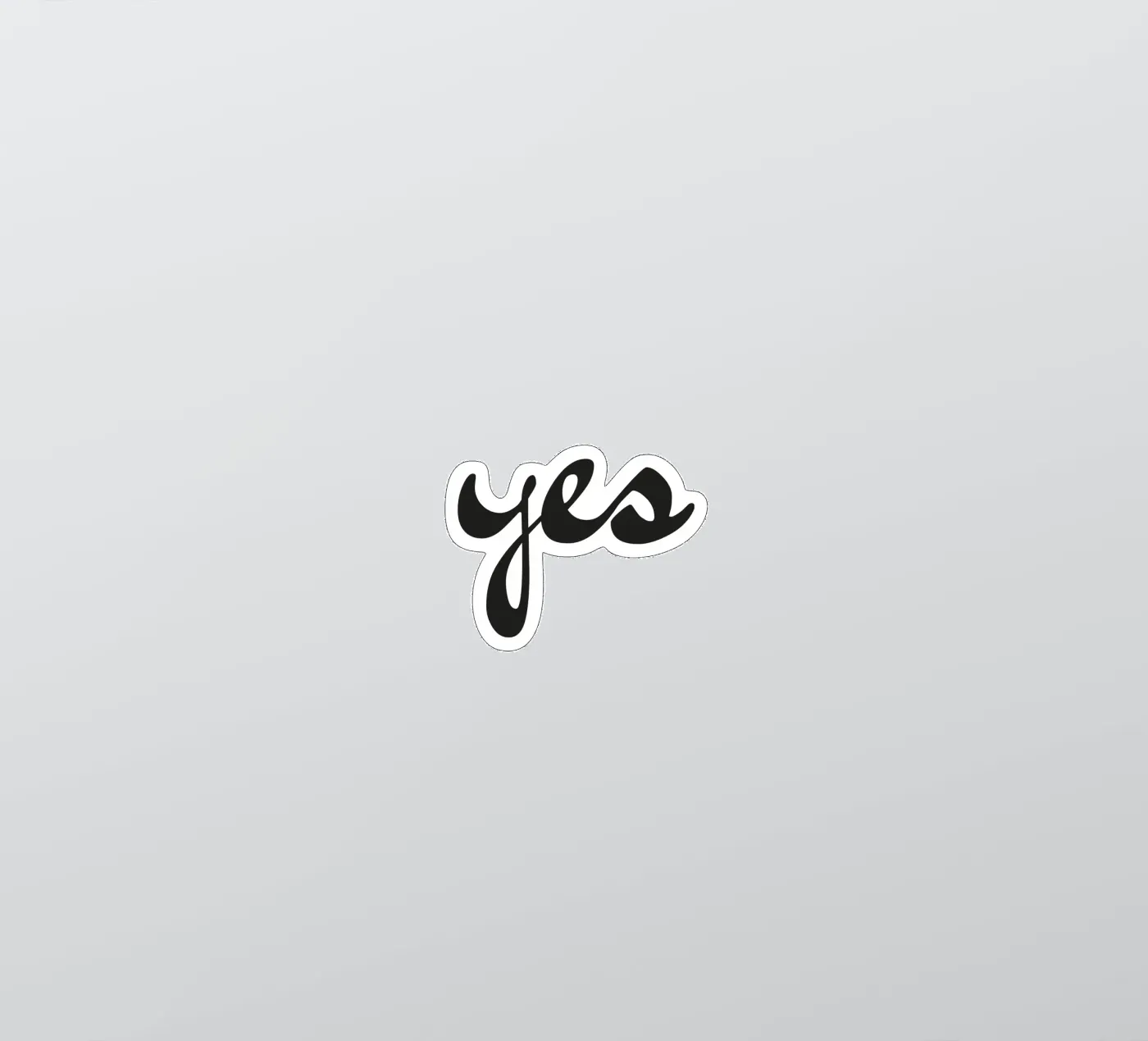 yes sticker van Katja Stehle Design
