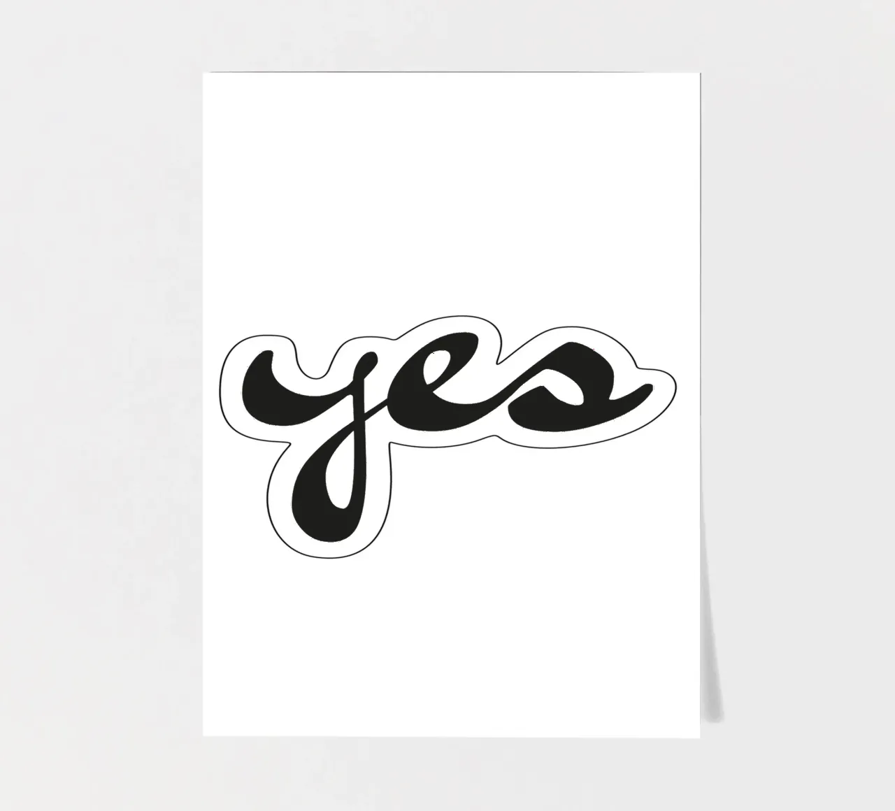 yes sticker sheet by Katja Stehle Design