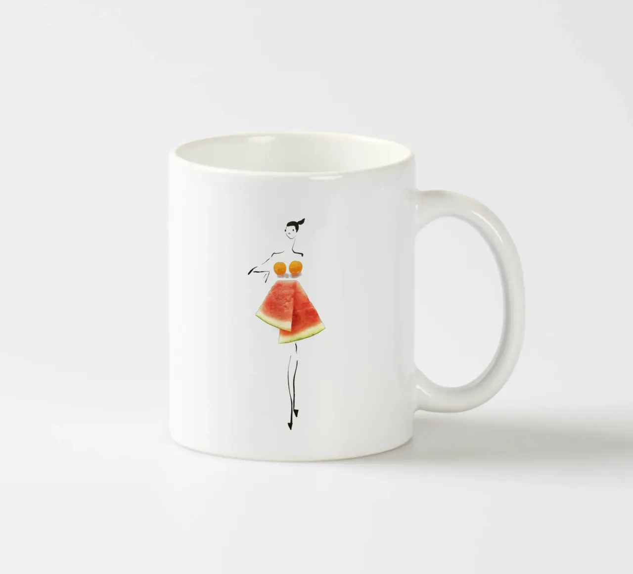 Melons & Tomatoes tazza in ceramica da Gretchen Roehrs