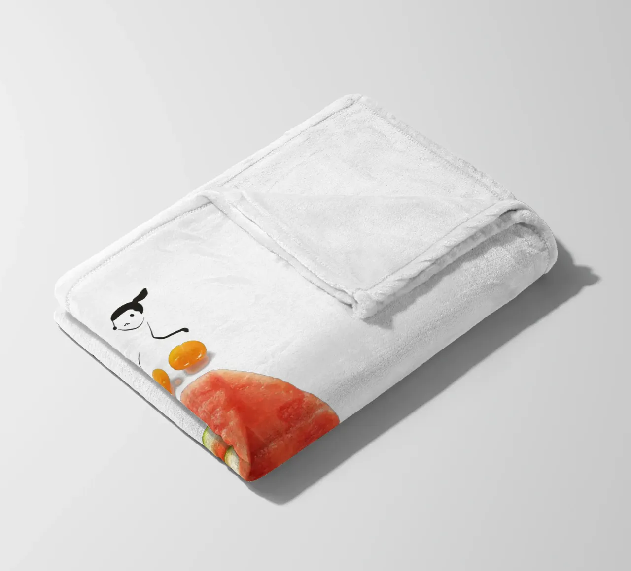 Melons & Tomatoes coperta in pile da Gretchen Roehrs