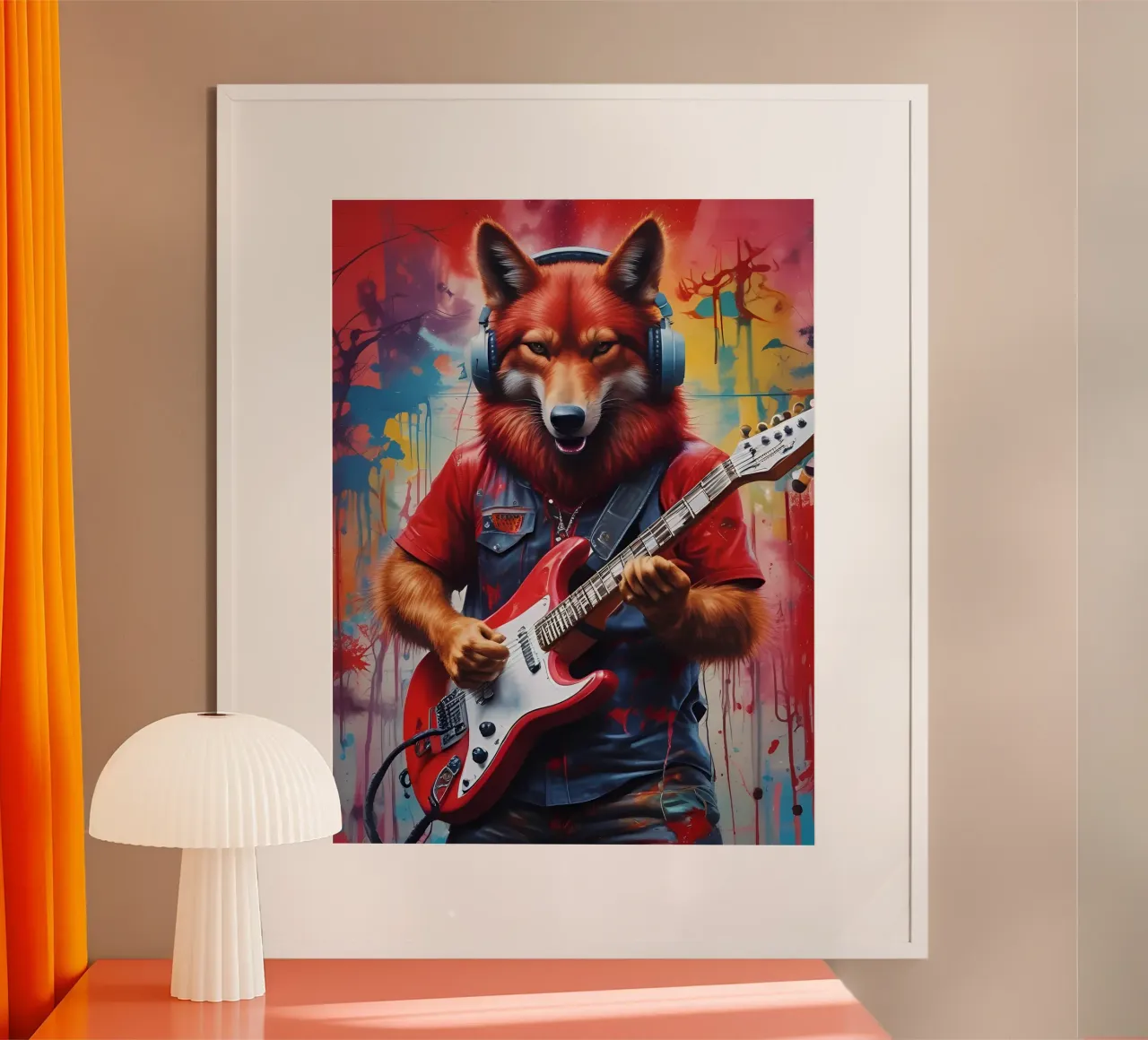 Lupo Rosso suona la chitarra carta hahnemühle da MakArena