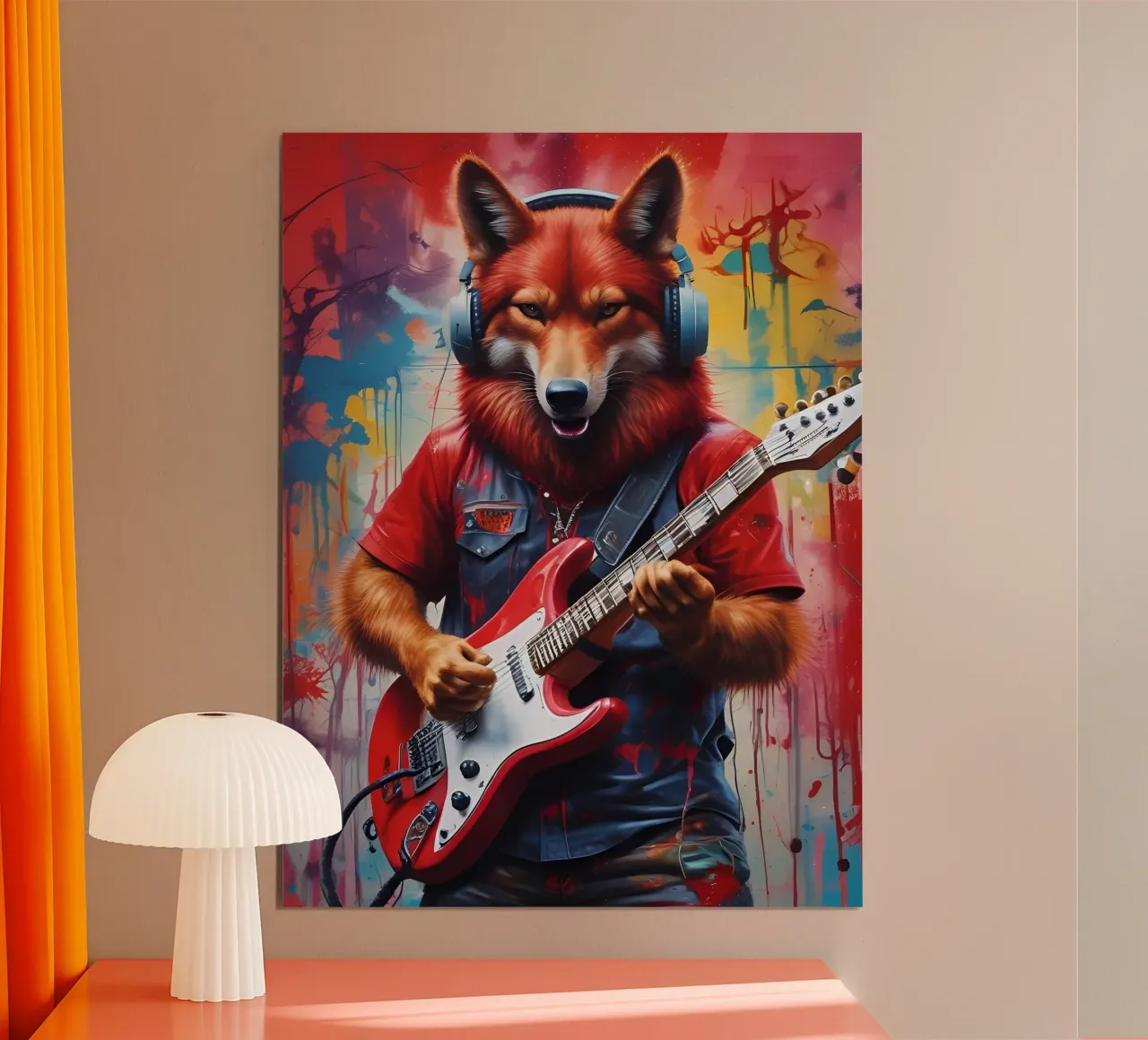 Lupo Rosso suona la chitarra carta hahnemühle da MakArena