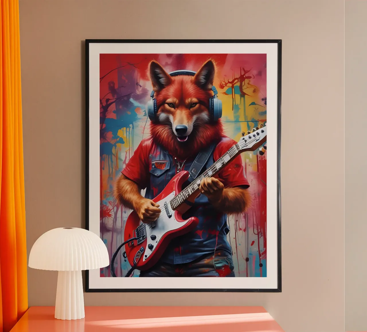 Lupo Rosso suona la chitarra carta hahnemühle da MakArena