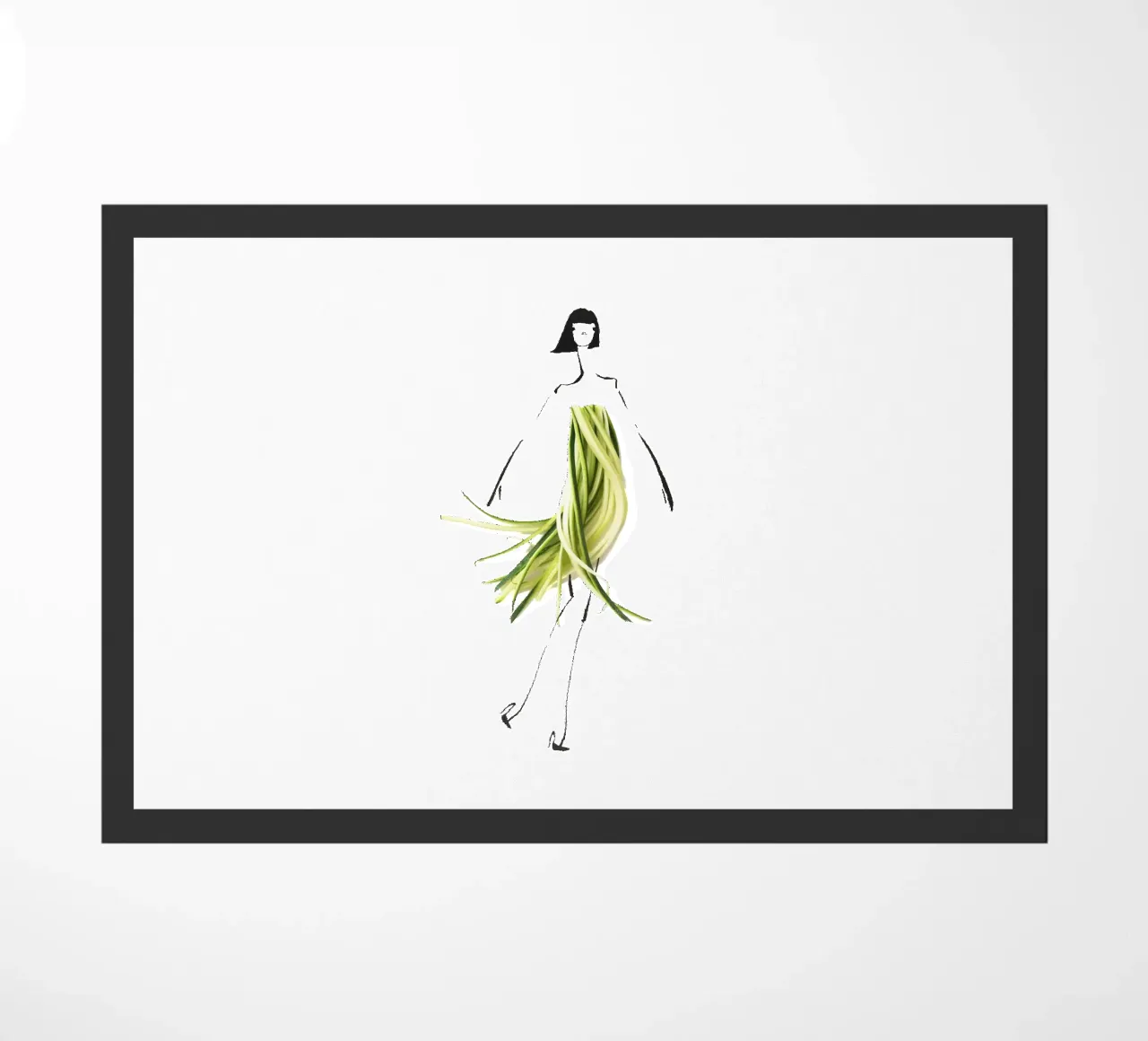 Zuccini doormat by Gretchen Roehrs