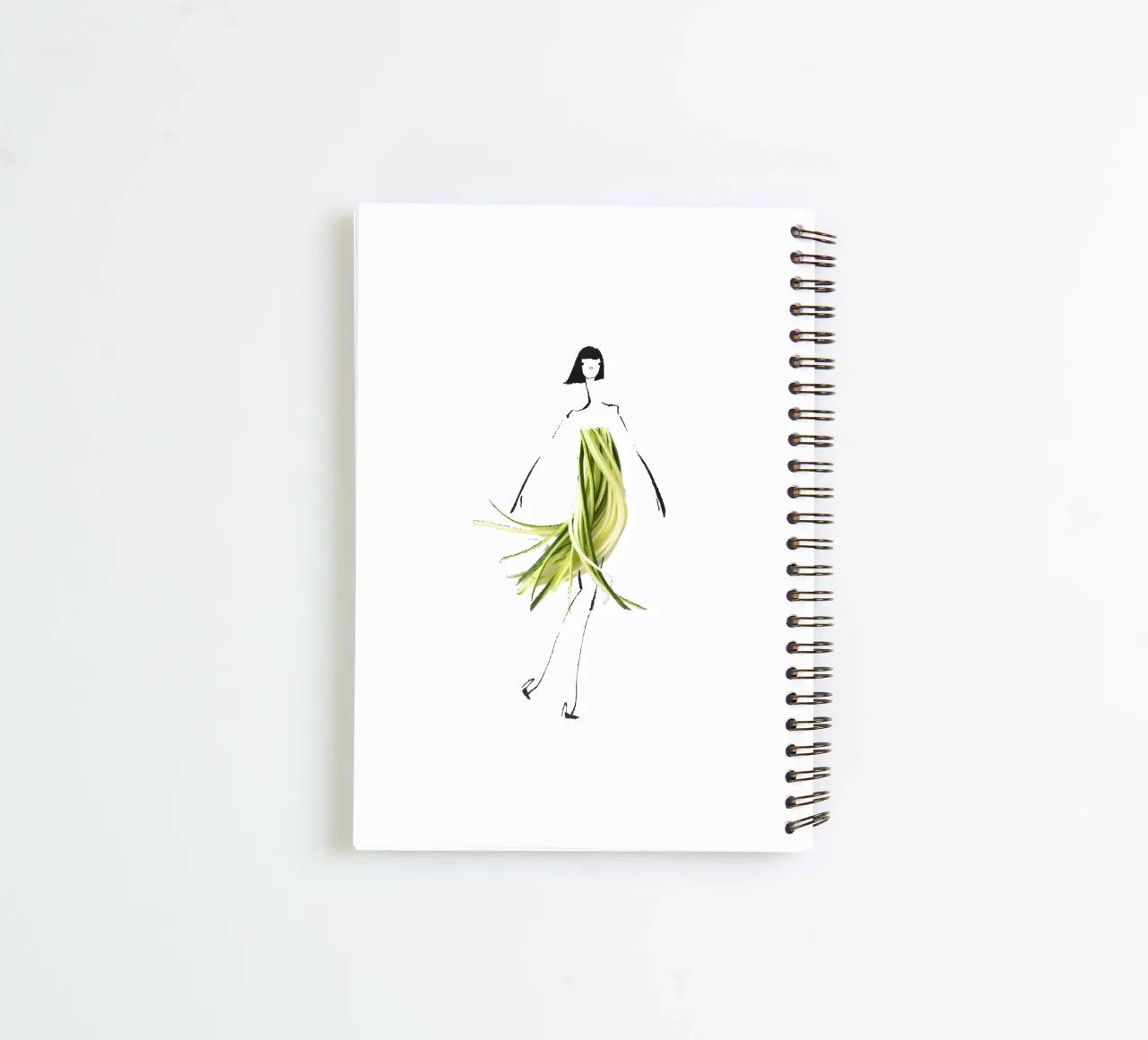 Zuccini spiral notebook by Gretchen Roehrs