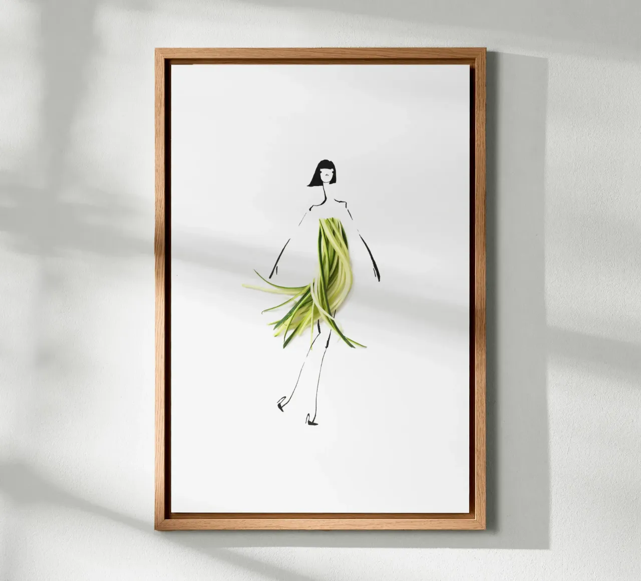 Zuccini tela con Cornice a cassetta da Gretchen Roehrs