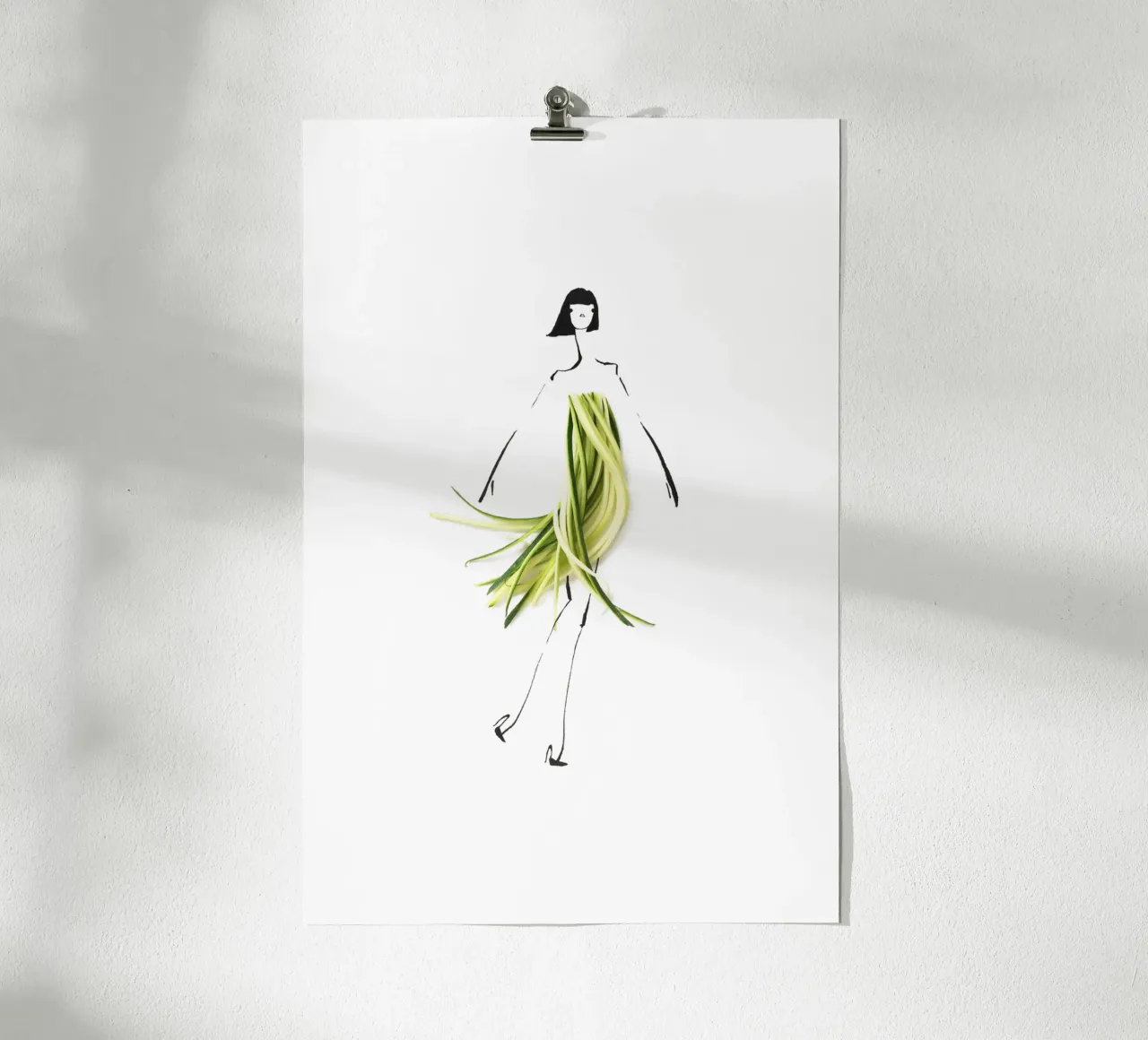 Zuccini poster con telaio in plastica da Gretchen Roehrs
