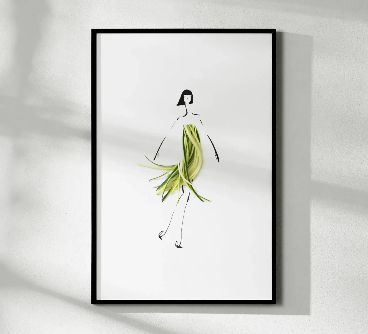 Zuccini poster con telaio in plastica da Gretchen Roehrs