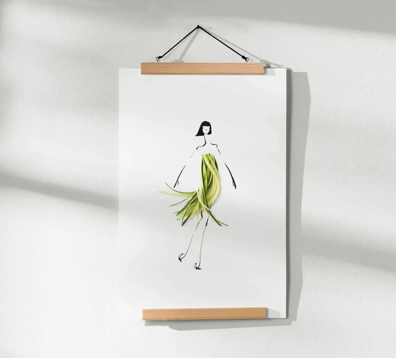 Zuccini poster con telaio in plastica da Gretchen Roehrs