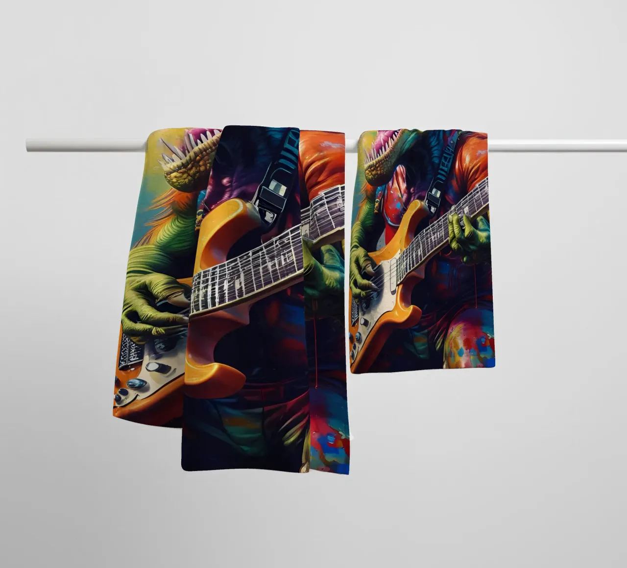 Tirex suona la chitarra asciugamano da bagno da MakArena