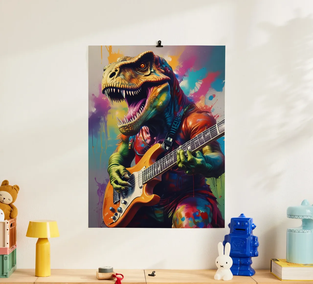 Tirex suona la chitarra poster da MakArena