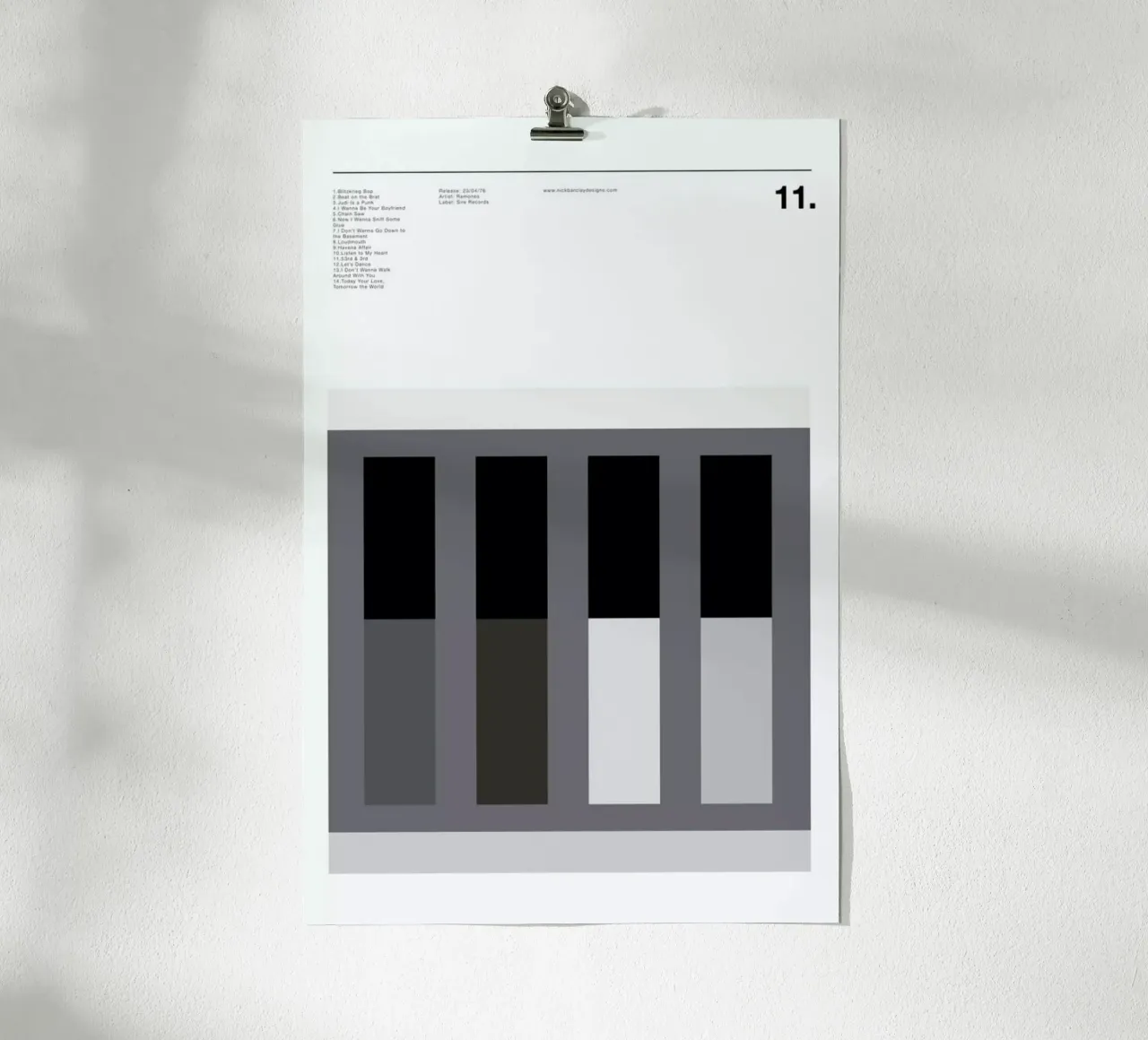 Ramones poster da Nick Barclay