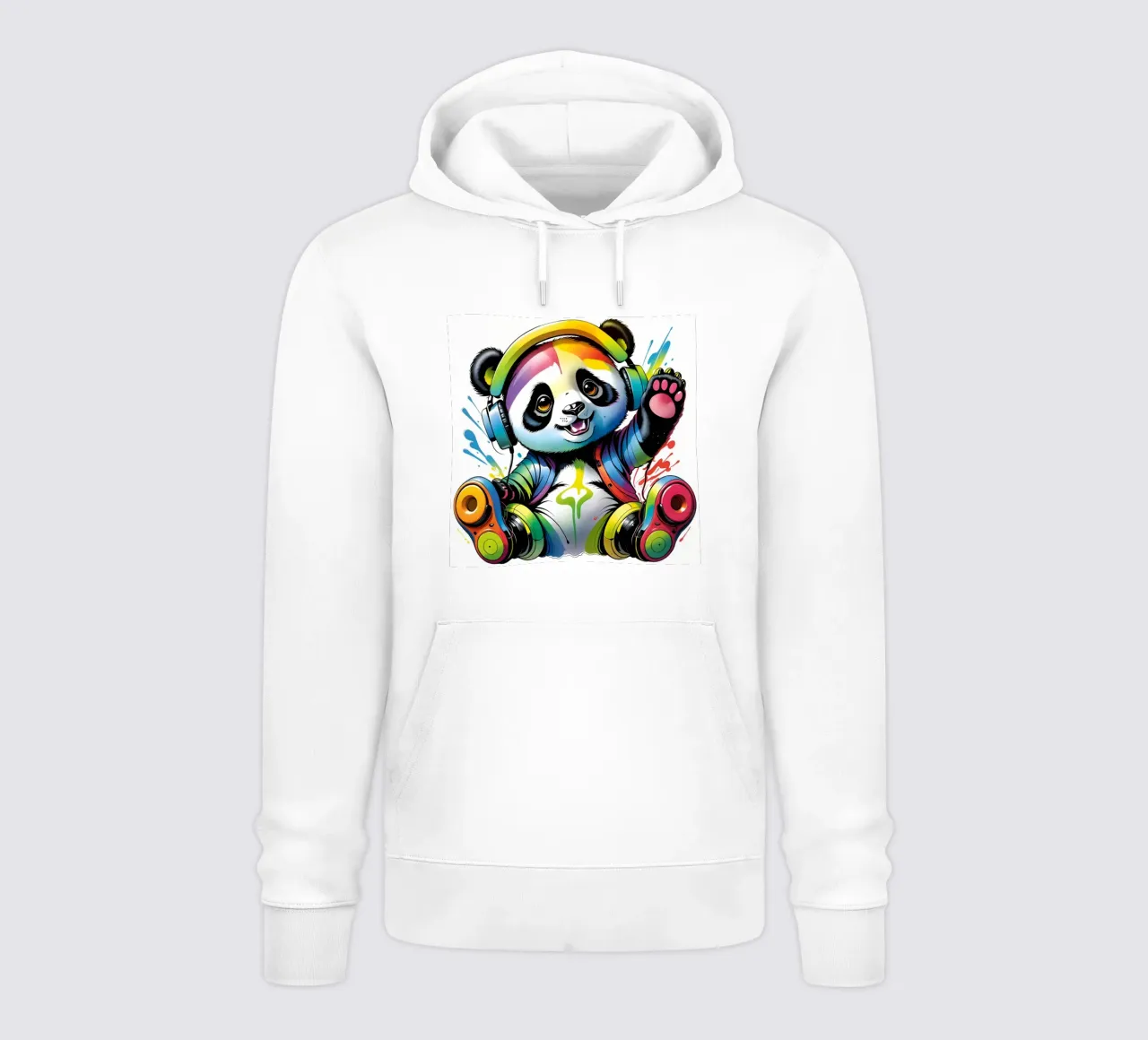 Piccolo panda con cuffie felpa con cappuccio da MakArena