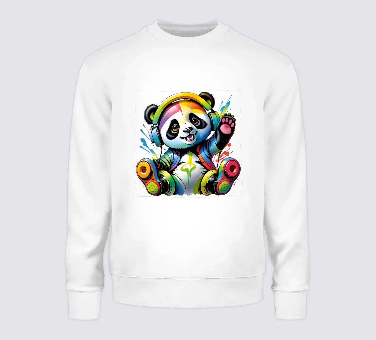 Piccolo panda con cuffie felpa da MakArena