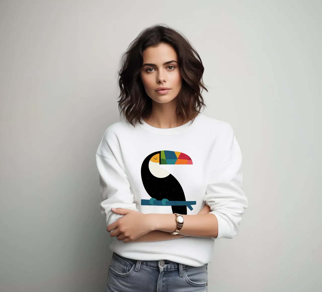 Regenboog Toekan sweatshirt van Andy Westface