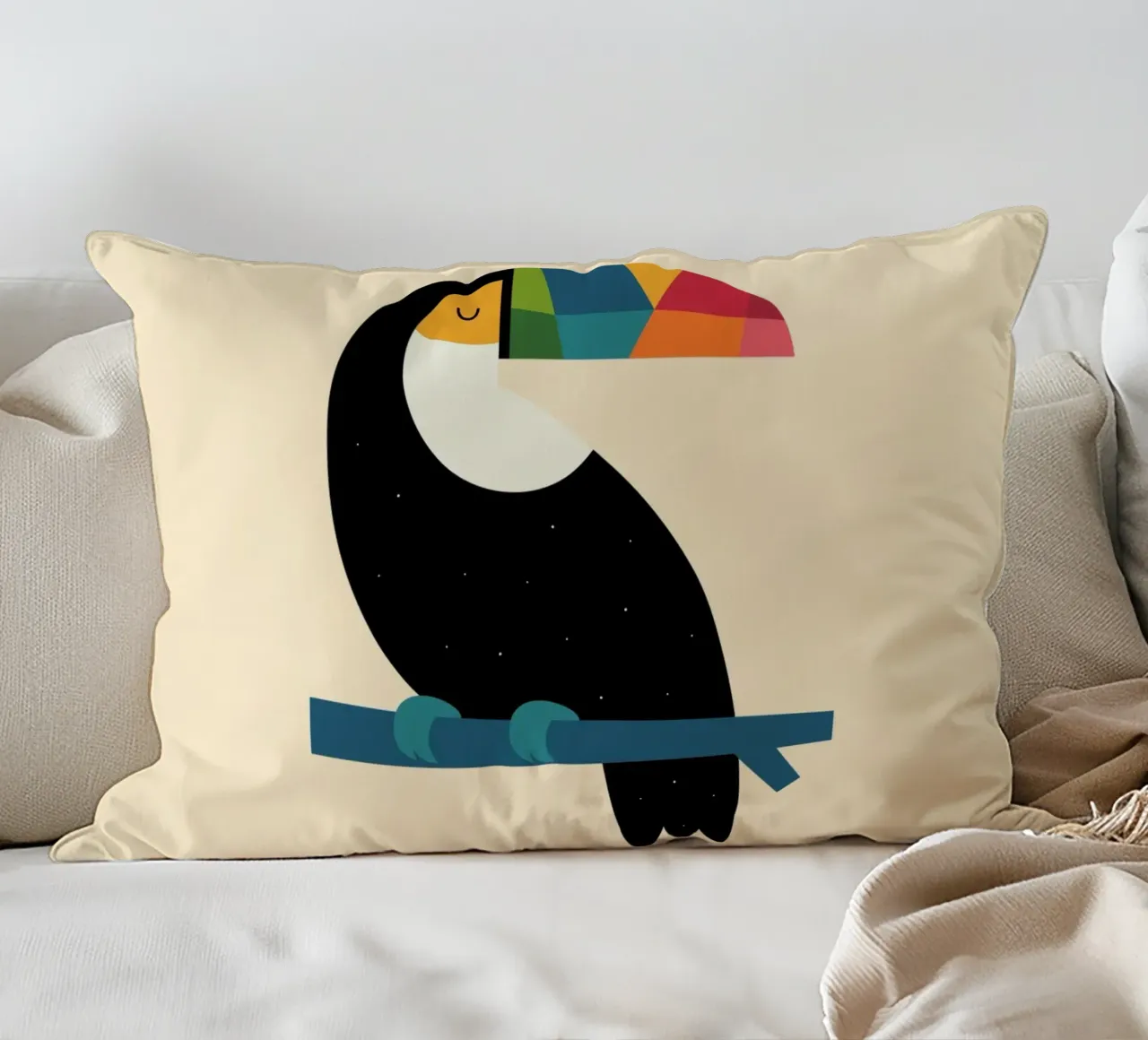 Tucano arcobaleno cuscino da Andy Westface