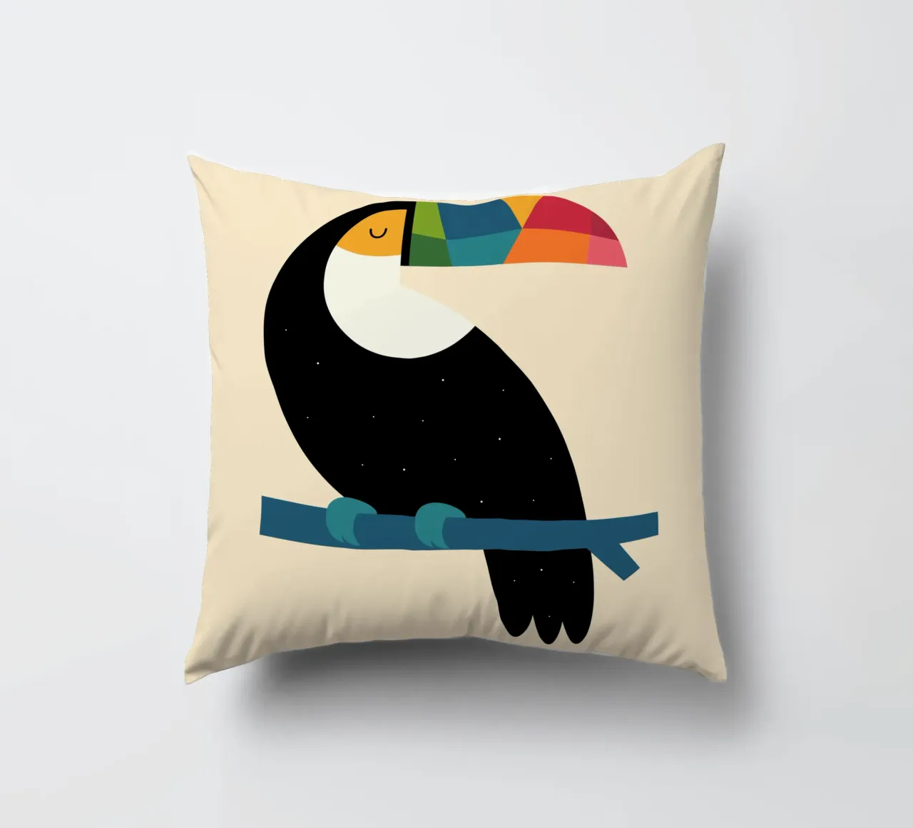 Tucano arcobaleno cuscino da Andy Westface