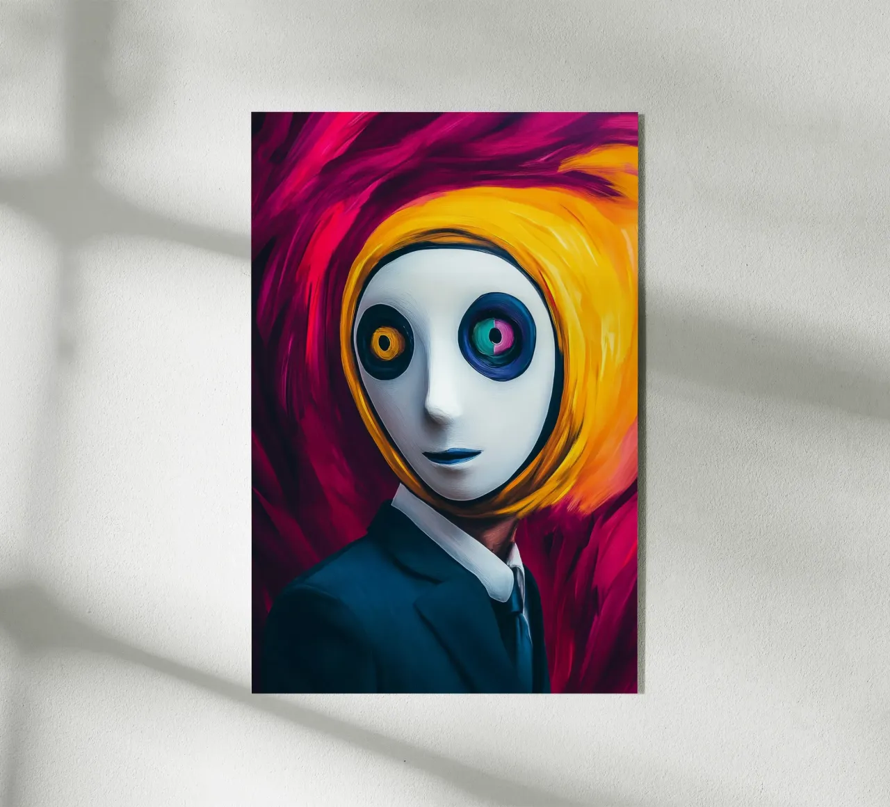 Masquerade of distorted perception acrylic glass by melipo-art