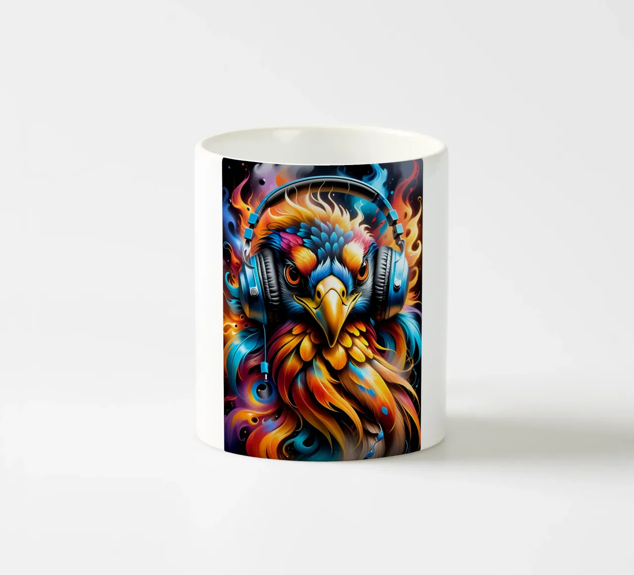Phoenix in cuffia tazza in ceramica da MakArena