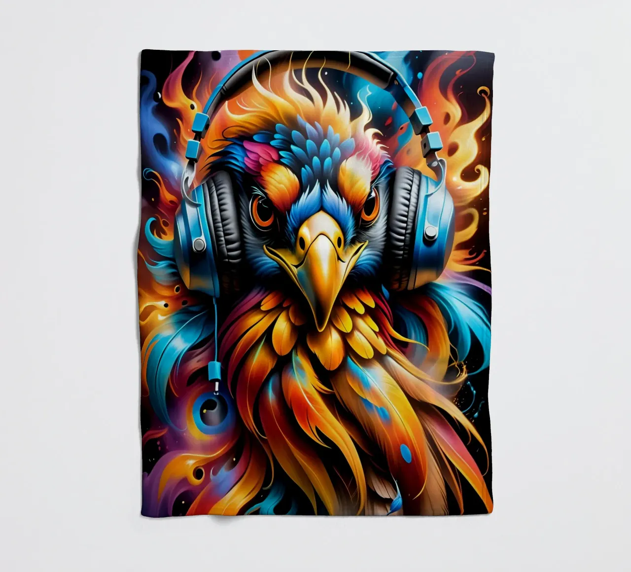 Phoenix in cuffia coperta in pile da MakArena