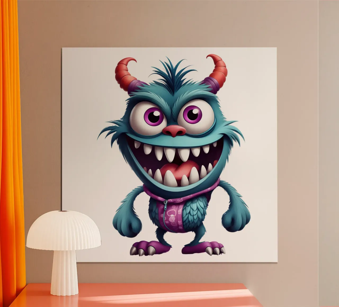 Goku - Monster Comics - Serial 06 poster con telaio in legno da Monsters