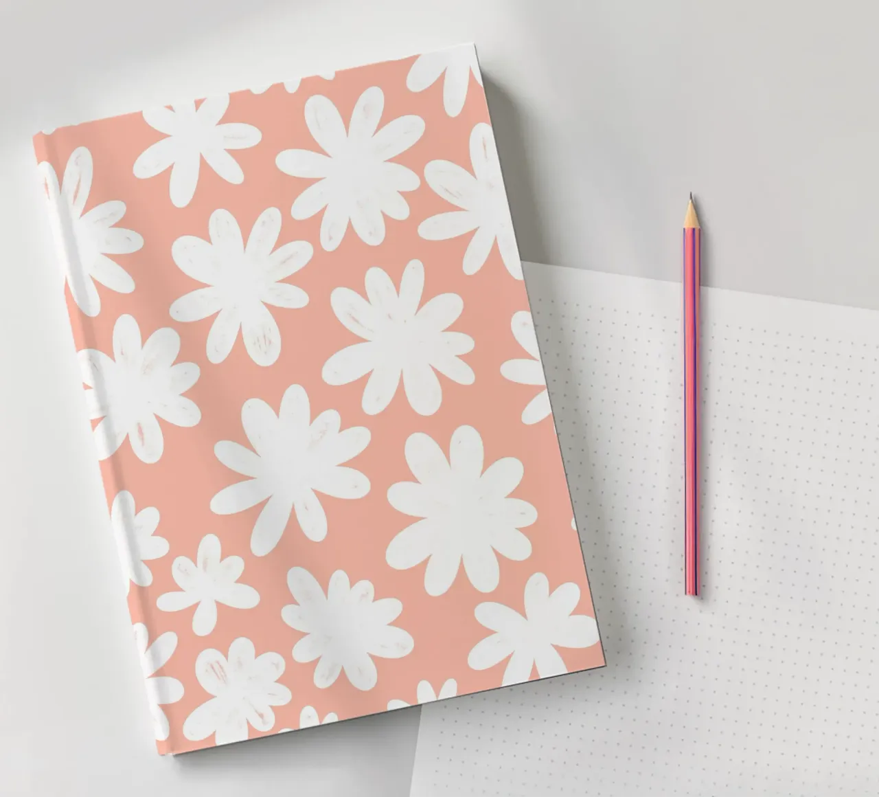 Gänseblümchen Rosa Pastell Notizbuch von BAINAI