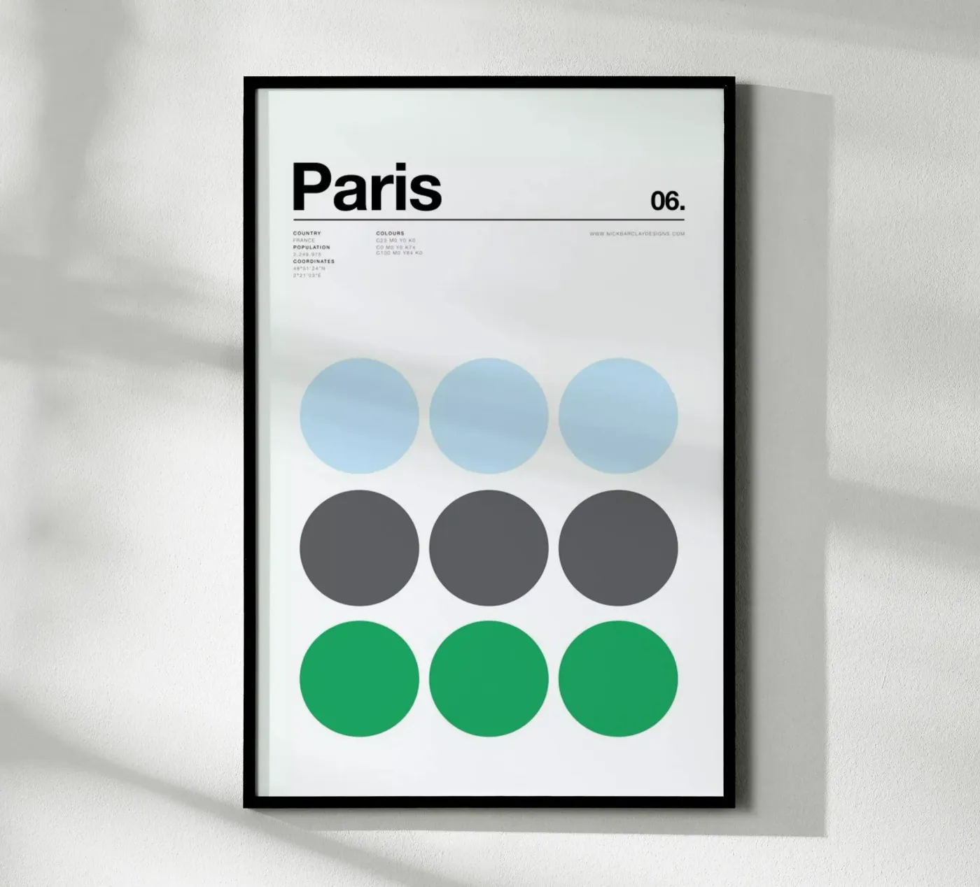 Paris poster by Nick Barclay