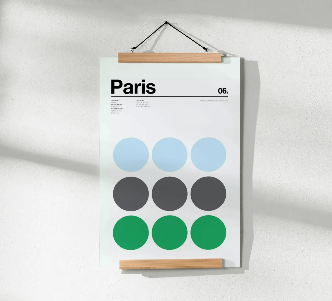 Paris poster by Nick Barclay