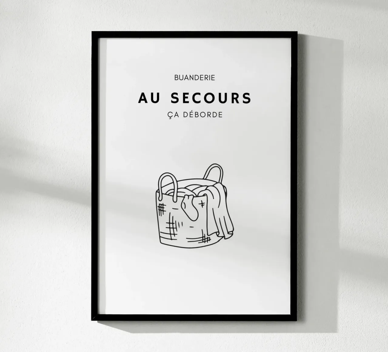 Ça déborde ! poster con telaio in plastica da Idées & Création