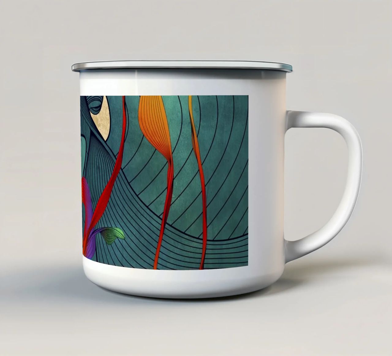 Phyt tazza in smalto da Angelo Cerantola
