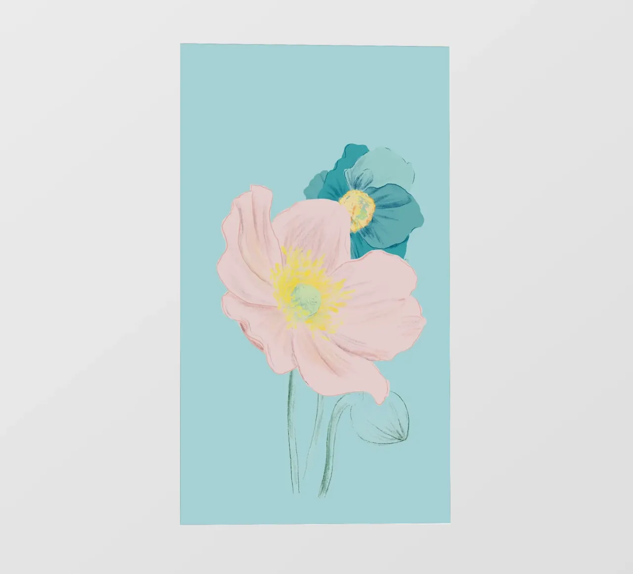 Pastel Wildflower Print for Spring Vibes telo in pvc da janine.aigner.work